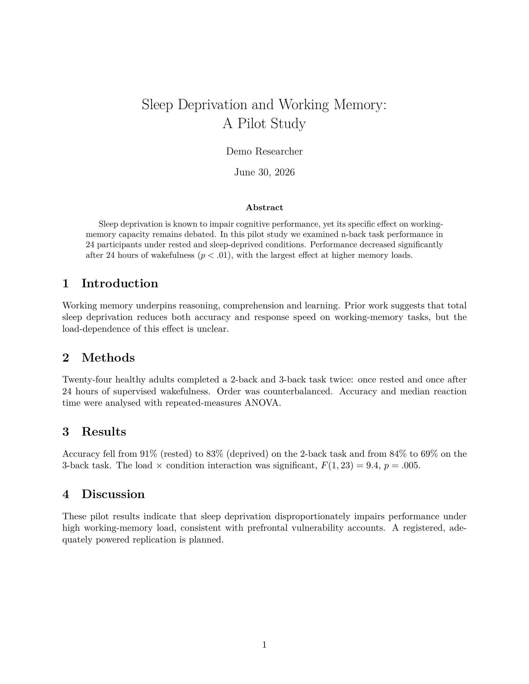 A manuscript compiled to a typeset PDF in Kahubi